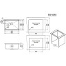 Стальная кухонная мойка GRANULA KITCHEN SPACE 6045U золото сатин 6045U ZOLOTO CATIH